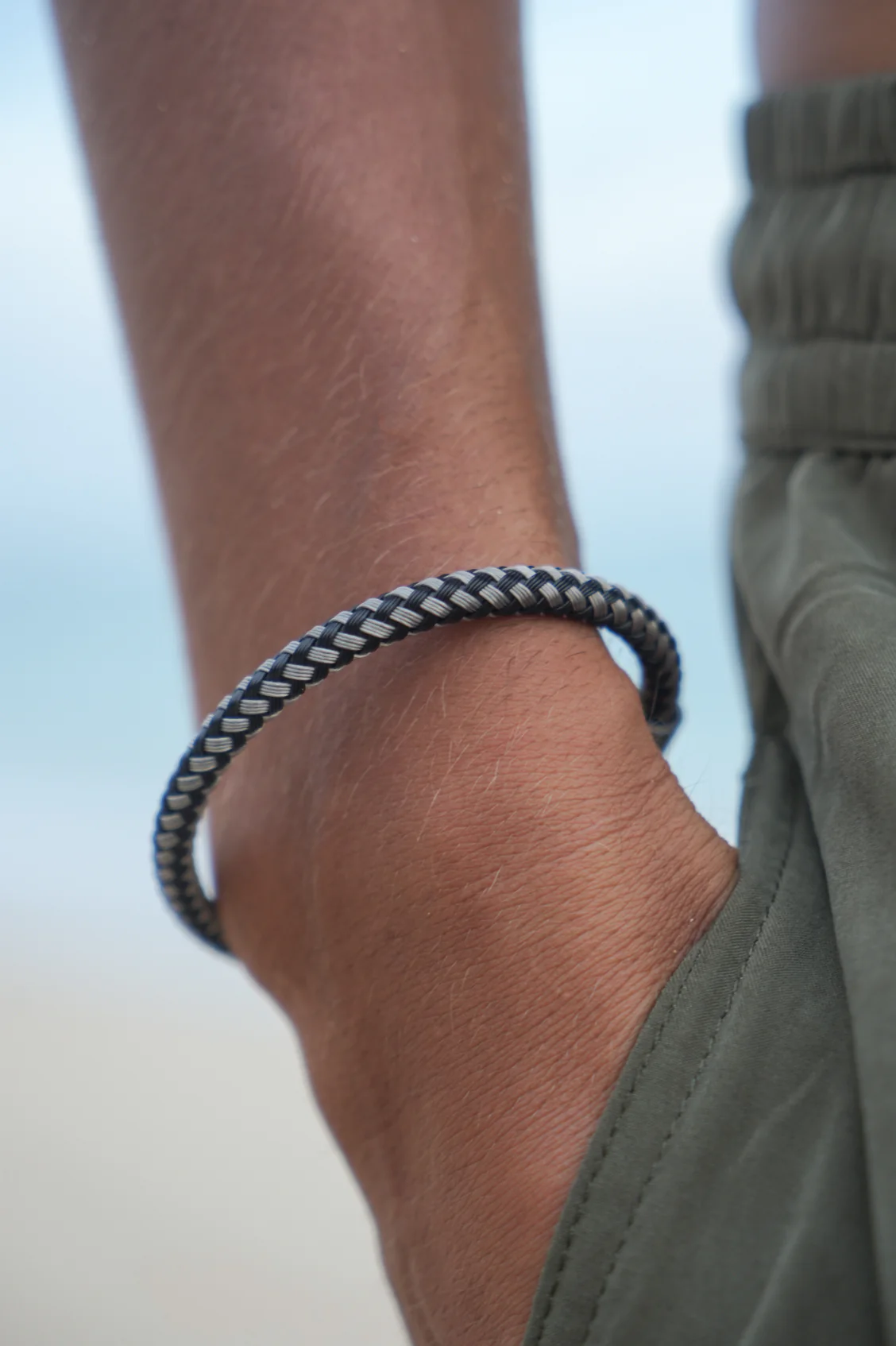 Men's Metal Mesh Bracelet - Image 2