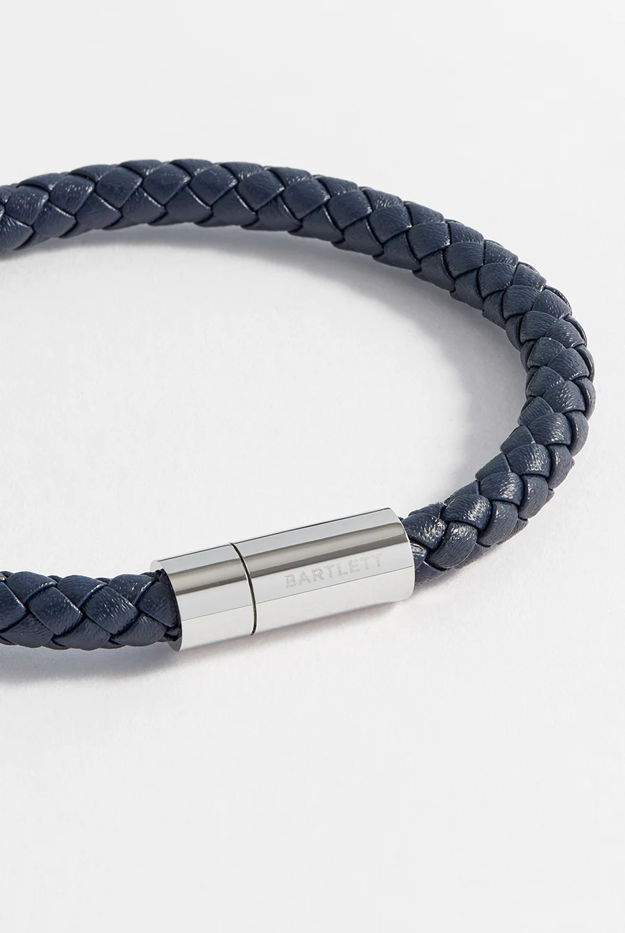 Men's Leather Single Plaited Wrap Bracelet - Image 4