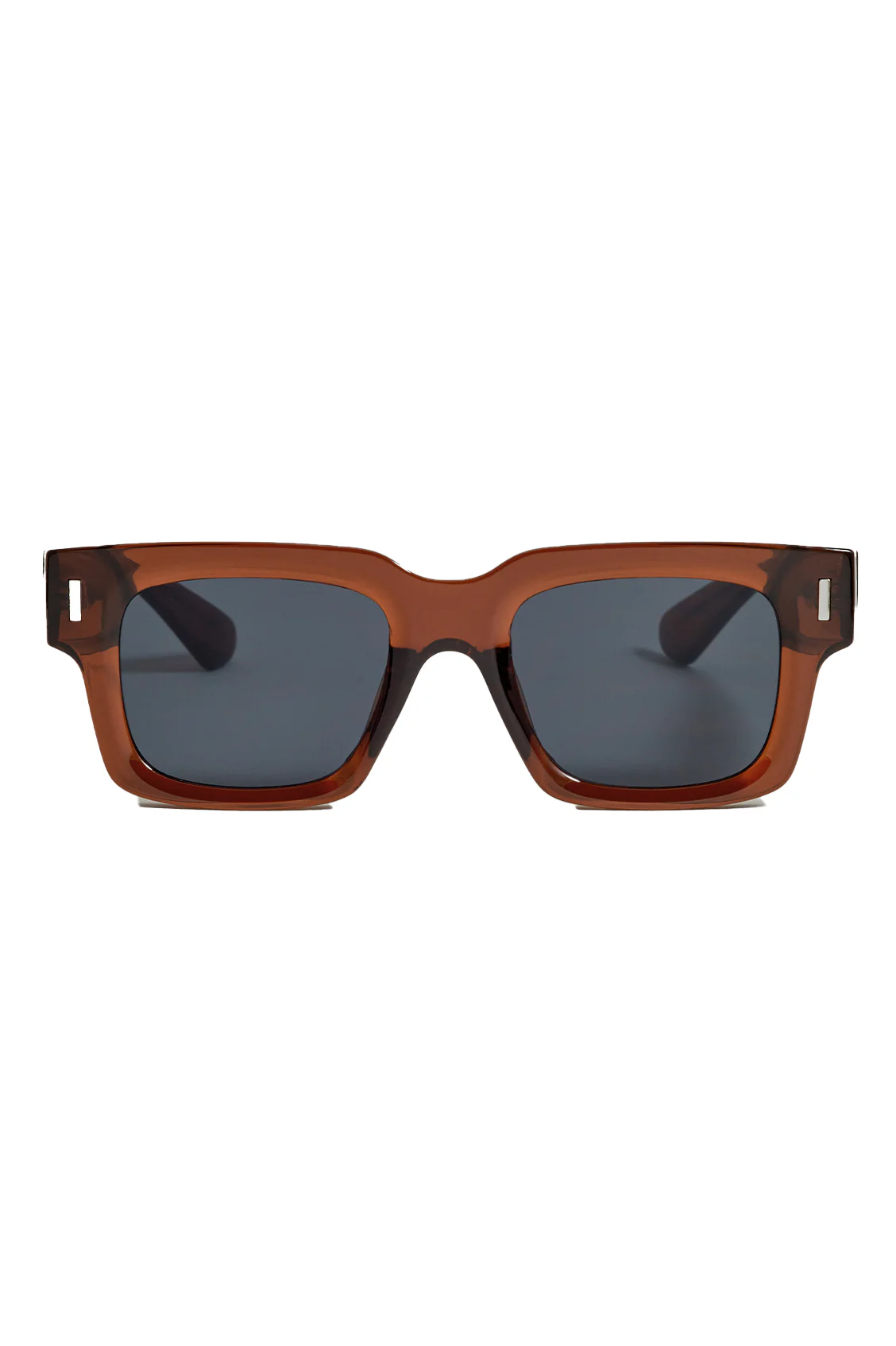 Transparent Brown Rio Wayfarer Unisex Sunglasses - Image 3