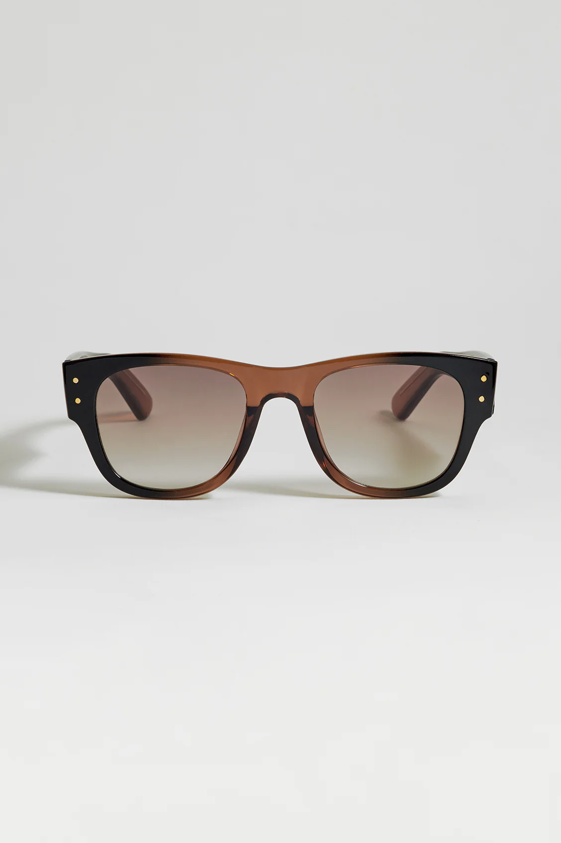 Transparent Brown Wayfarer Unisex Sunglasses
