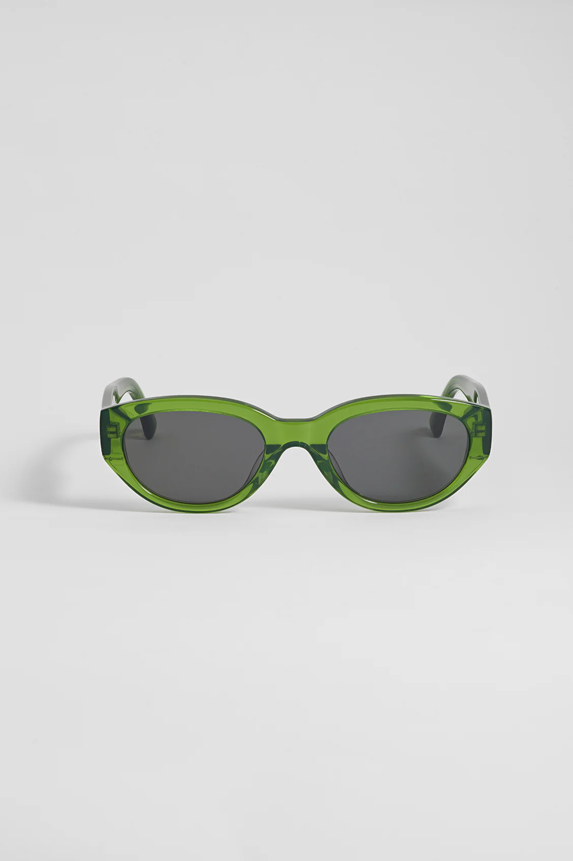 Transparent Green Siena Oval Women’s Sunglasses