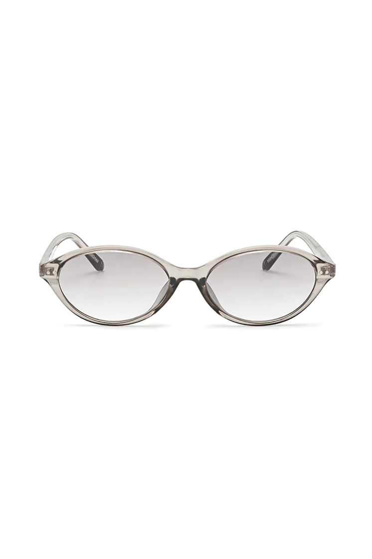 Transparent Grey Palma Oval Women’s Sunglasses - Image 3