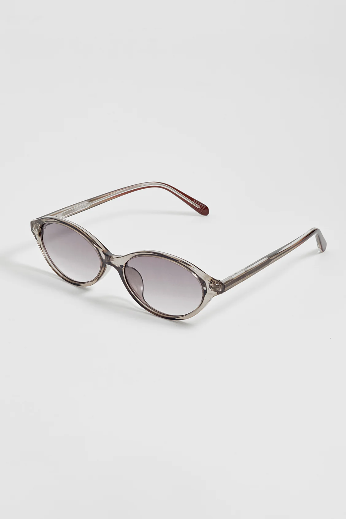 Transparent Grey Palma Oval Women’s Sunglasses - Image 4