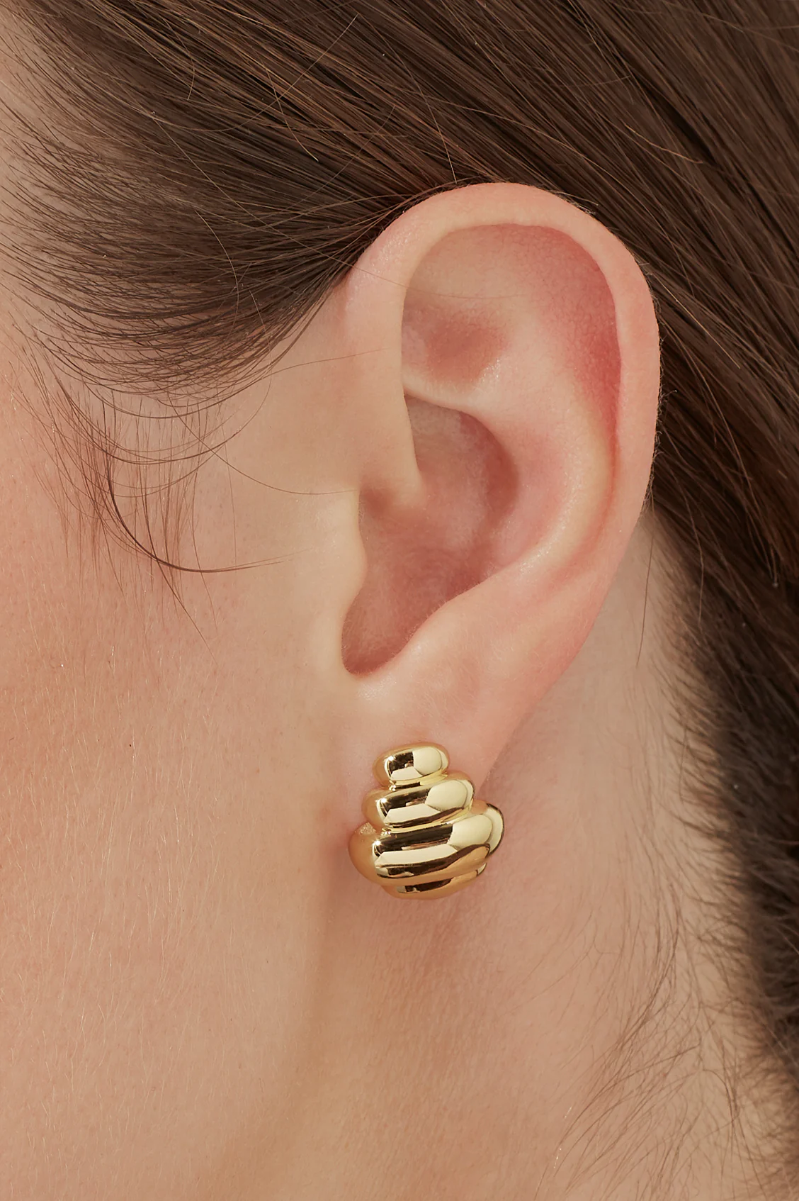 Graduating Sculptural Stud Earrings - Image 2