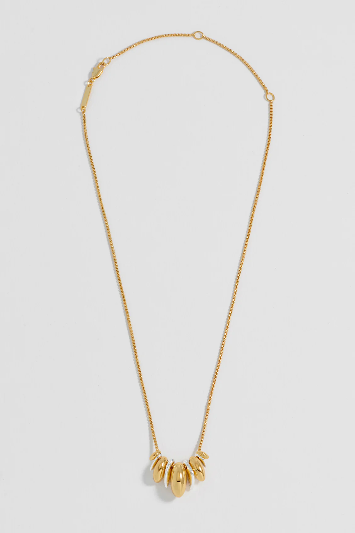 Mixed Metal Sculptural Necklace - Image 4