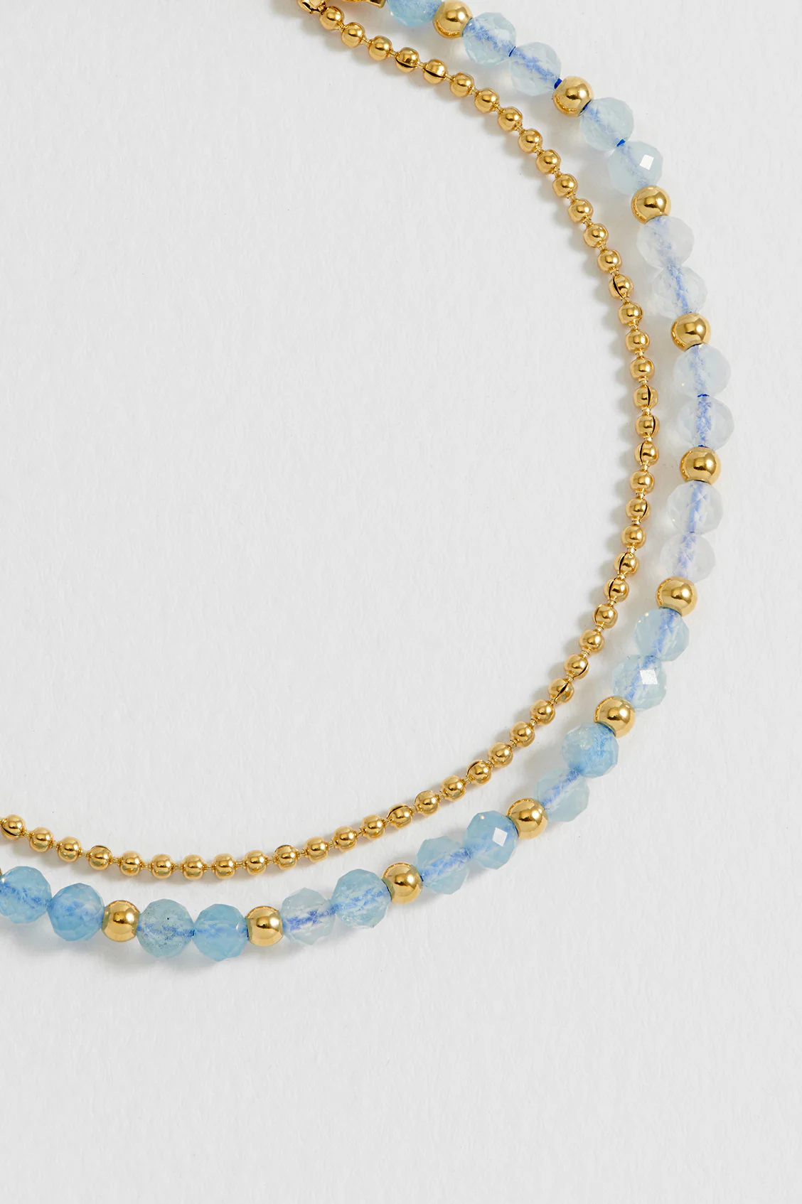 Faceted Blue Quartz Duo Bracelet - Image 3