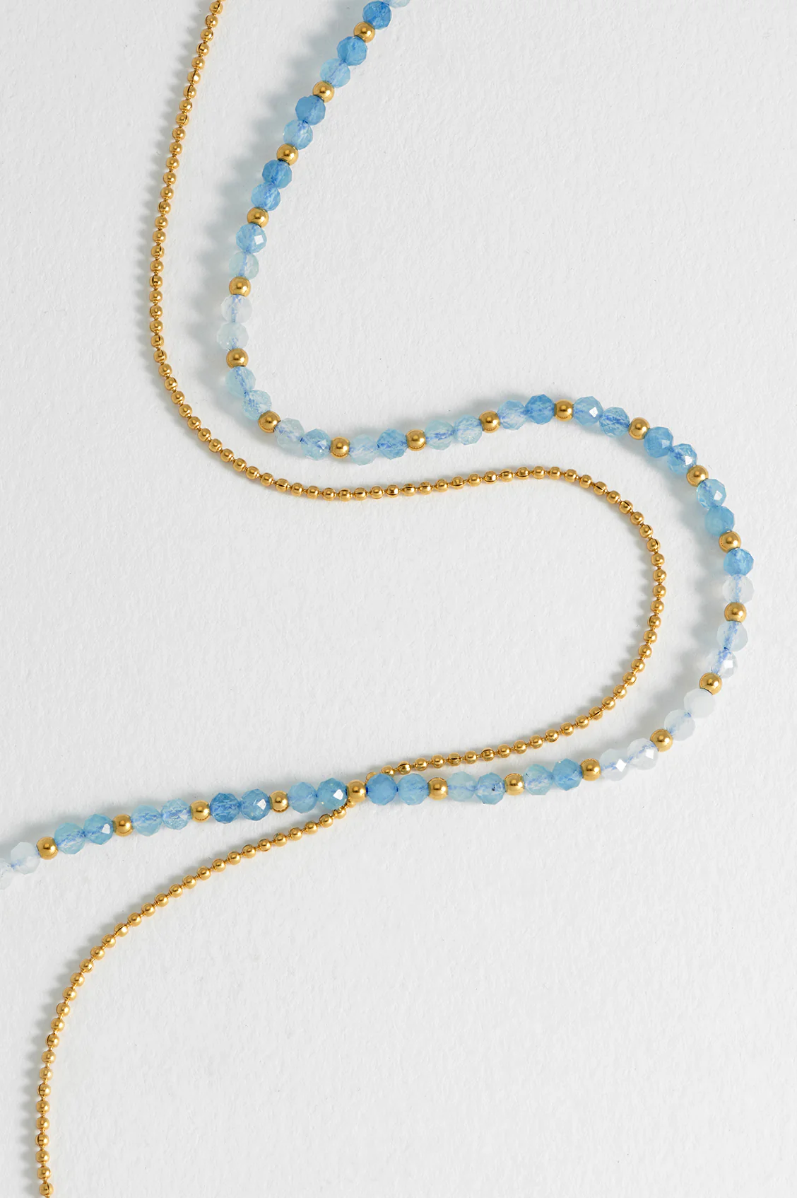 Faceted Blue Quartz Duo Necklace - Image 5