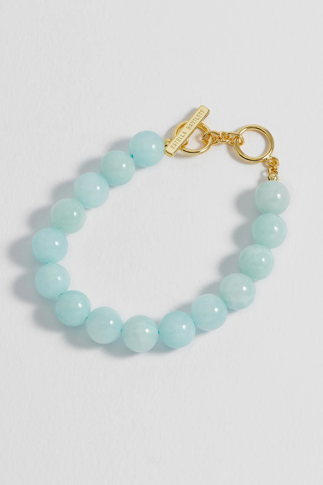 Chunky Green Quartz T-Bar Bracelet - Image 4