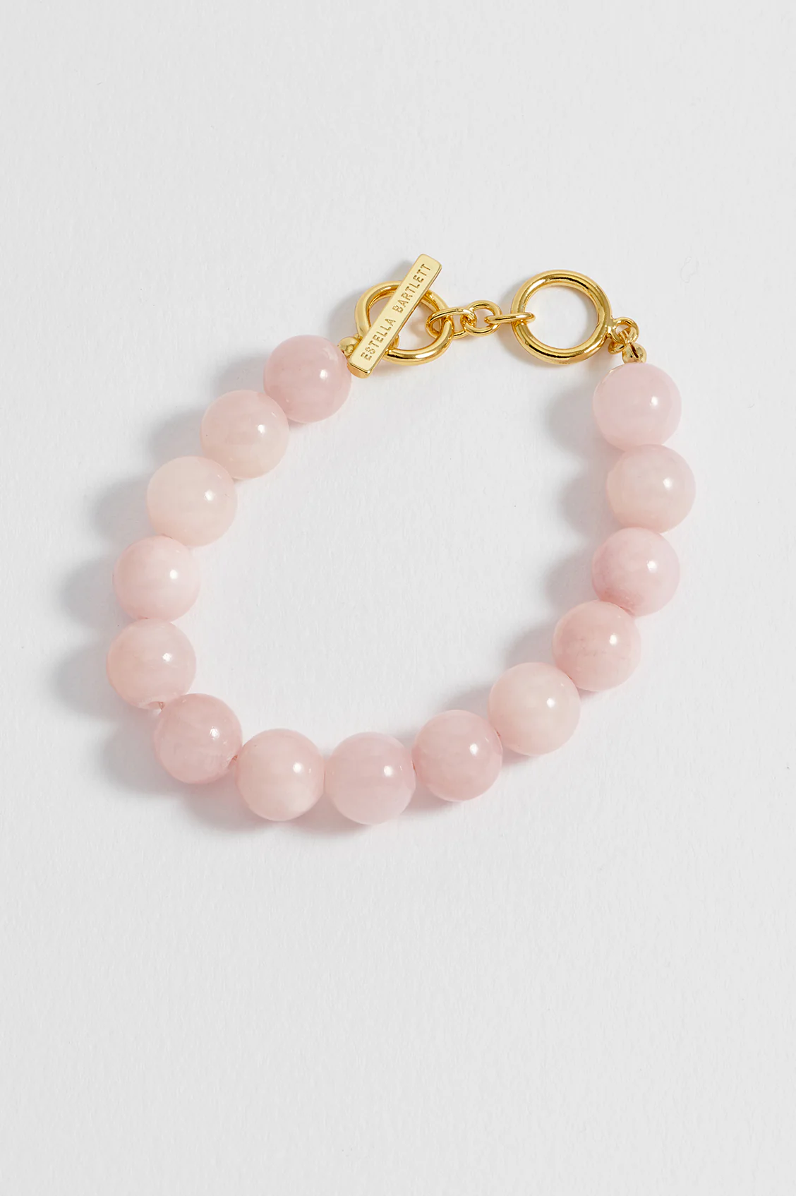 Chunky Rose Quartz T-Bar Bracelet - Image 6
