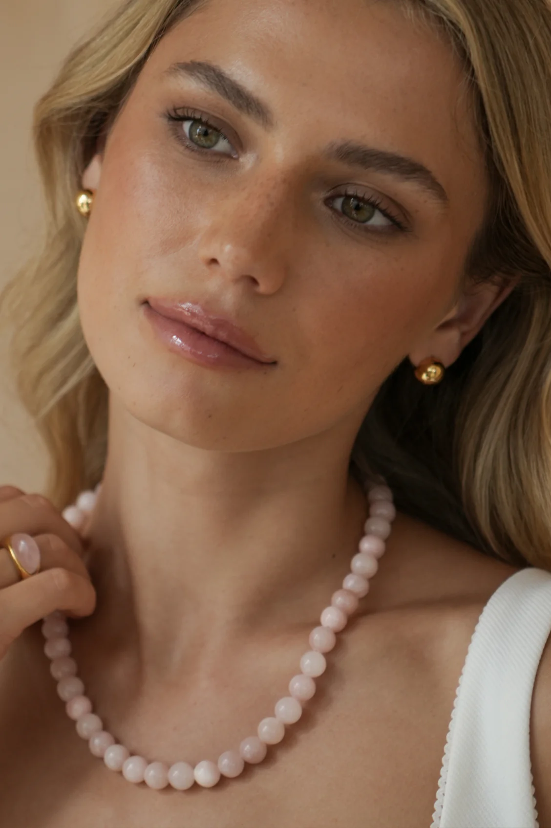 Sphere Stud Earrings - Image 2