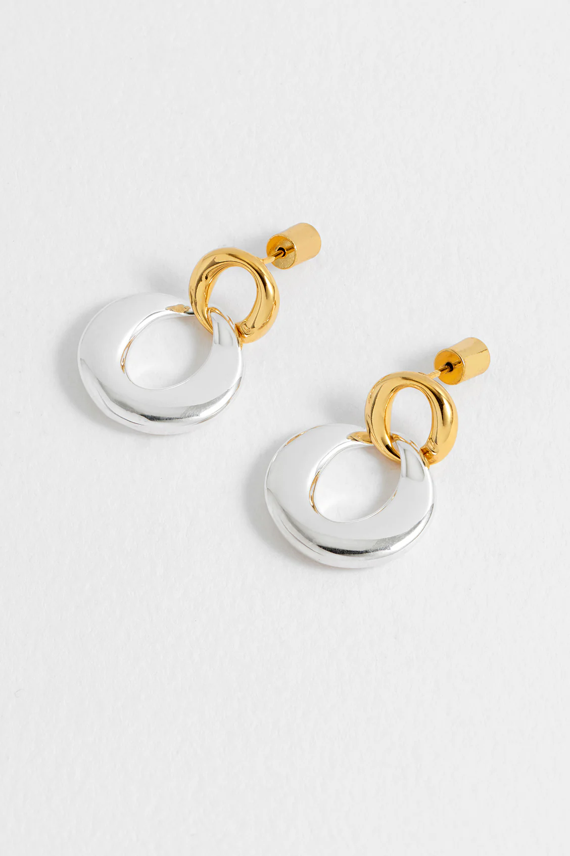 Gold And Silver Link Hoops - Image 4