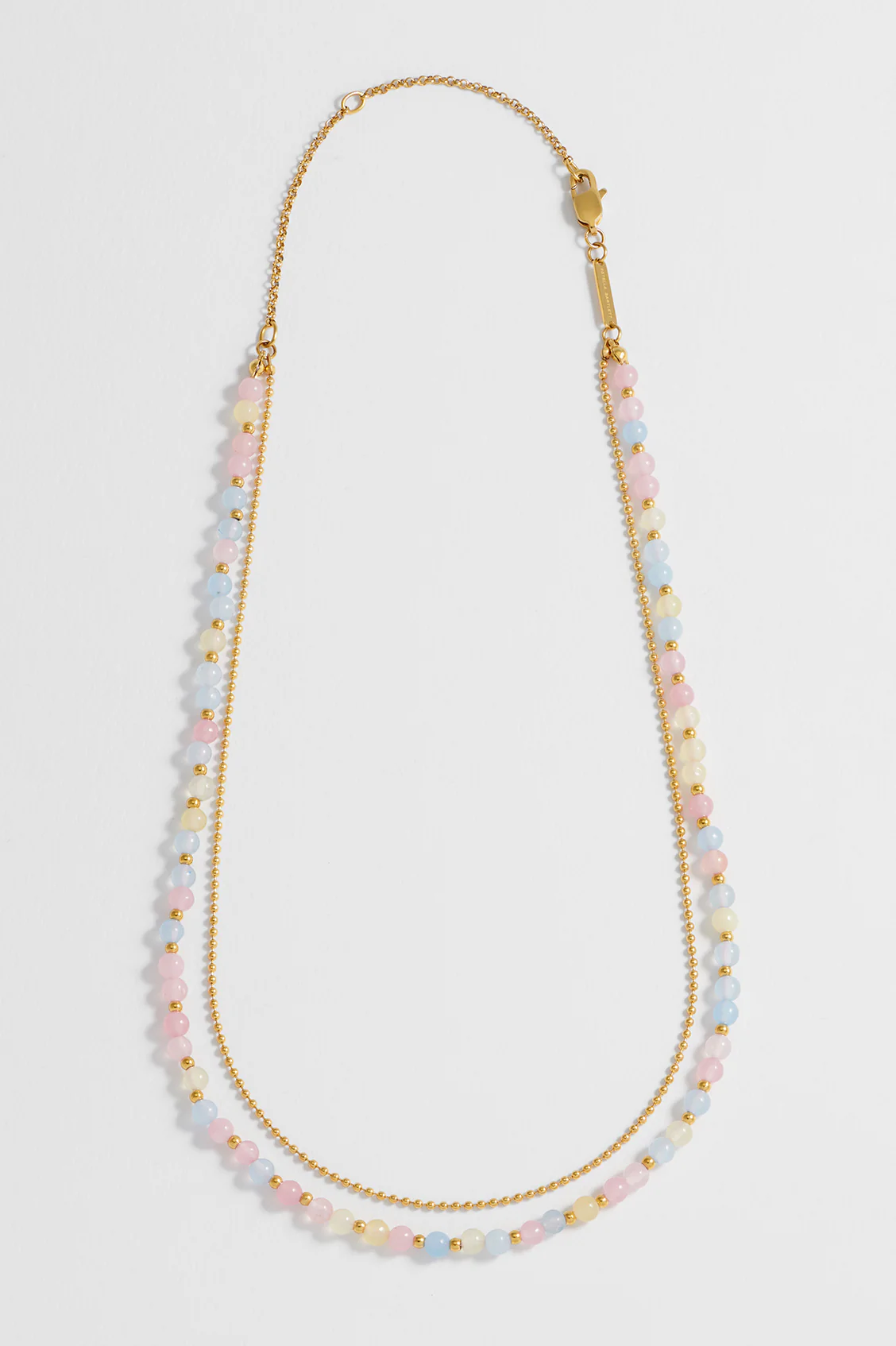 Pastel Multi Gemstone Double Necklace - Image 4