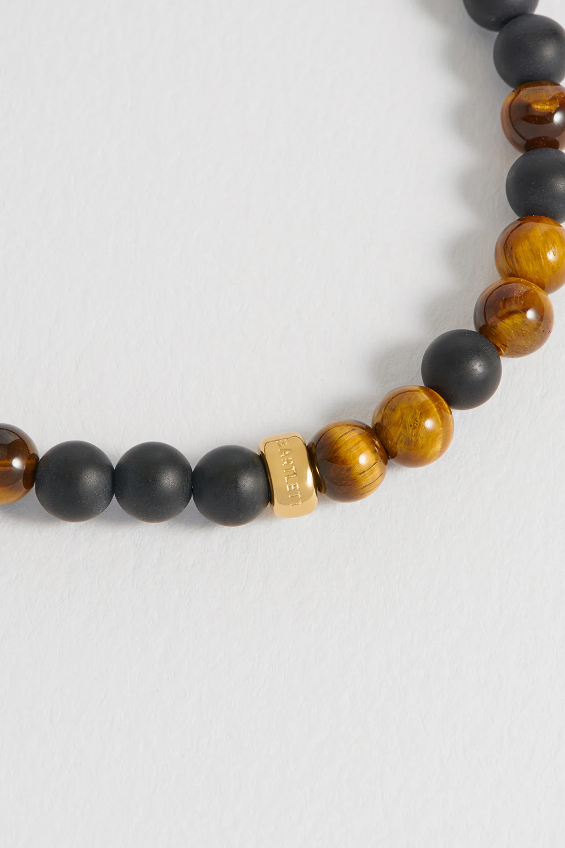 Men's Black Onyx And Tiger's Eye Bracelet - Image 5