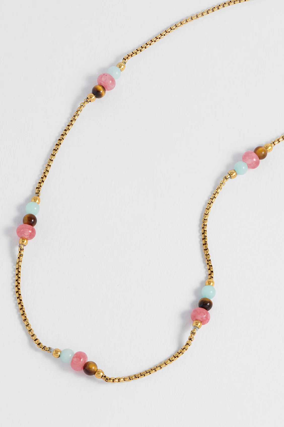 Multi Gemstone Rope Chain Necklace - Image 4