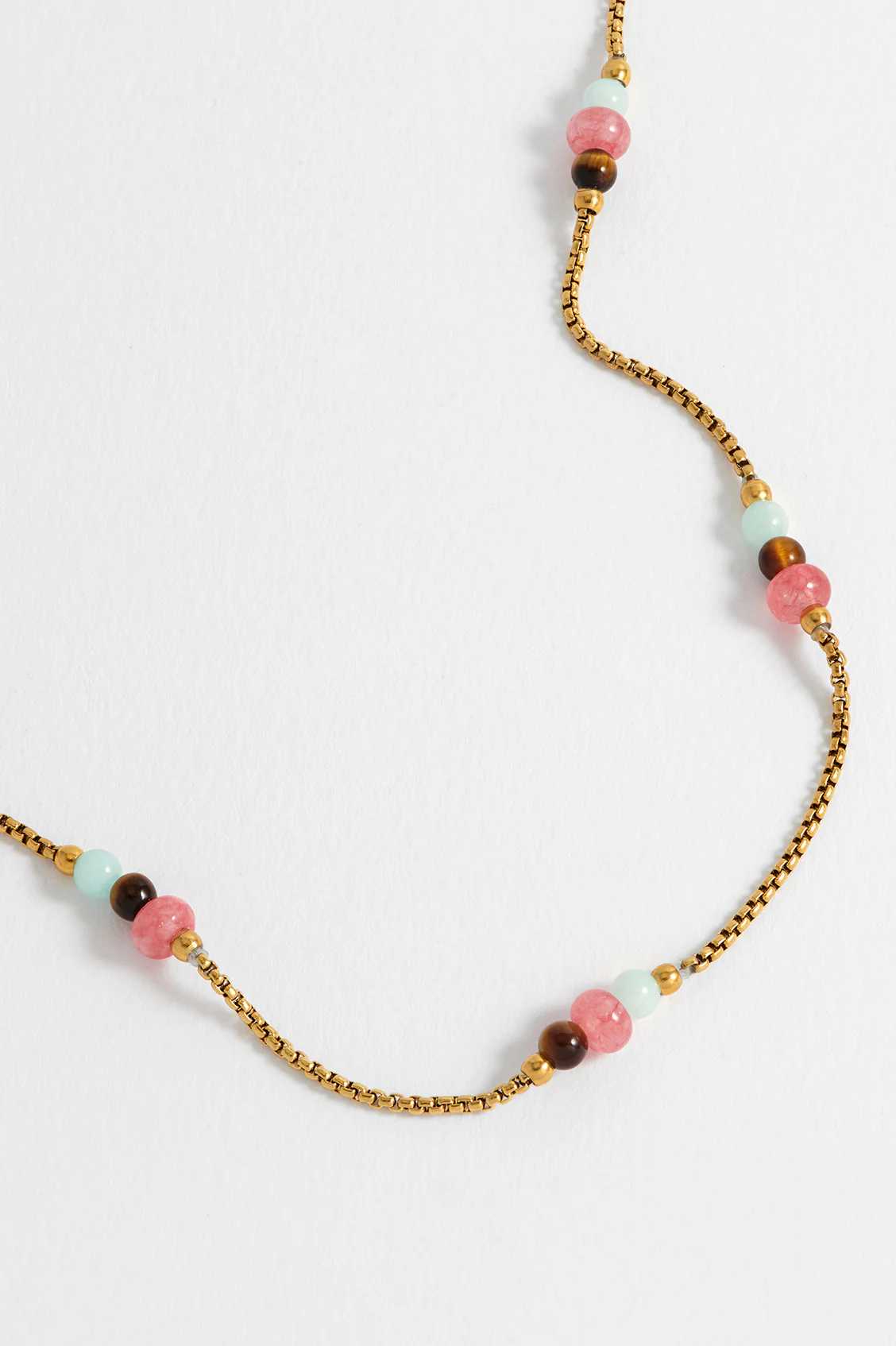 Multi Gemstone Rope Chain Necklace - Image 5