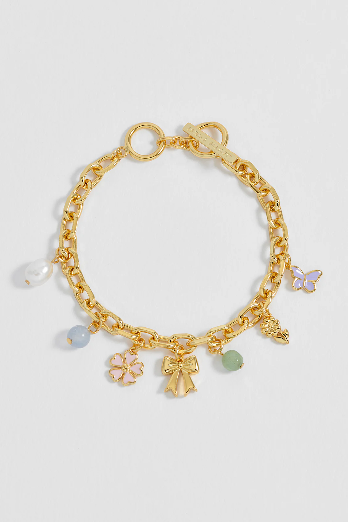 Pastel Charm T-Bar Bracelet