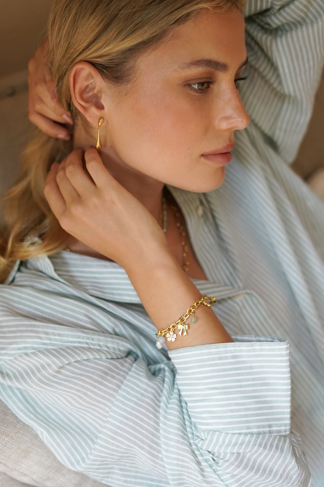 Pastel Charm T-Bar Bracelet - Image 4