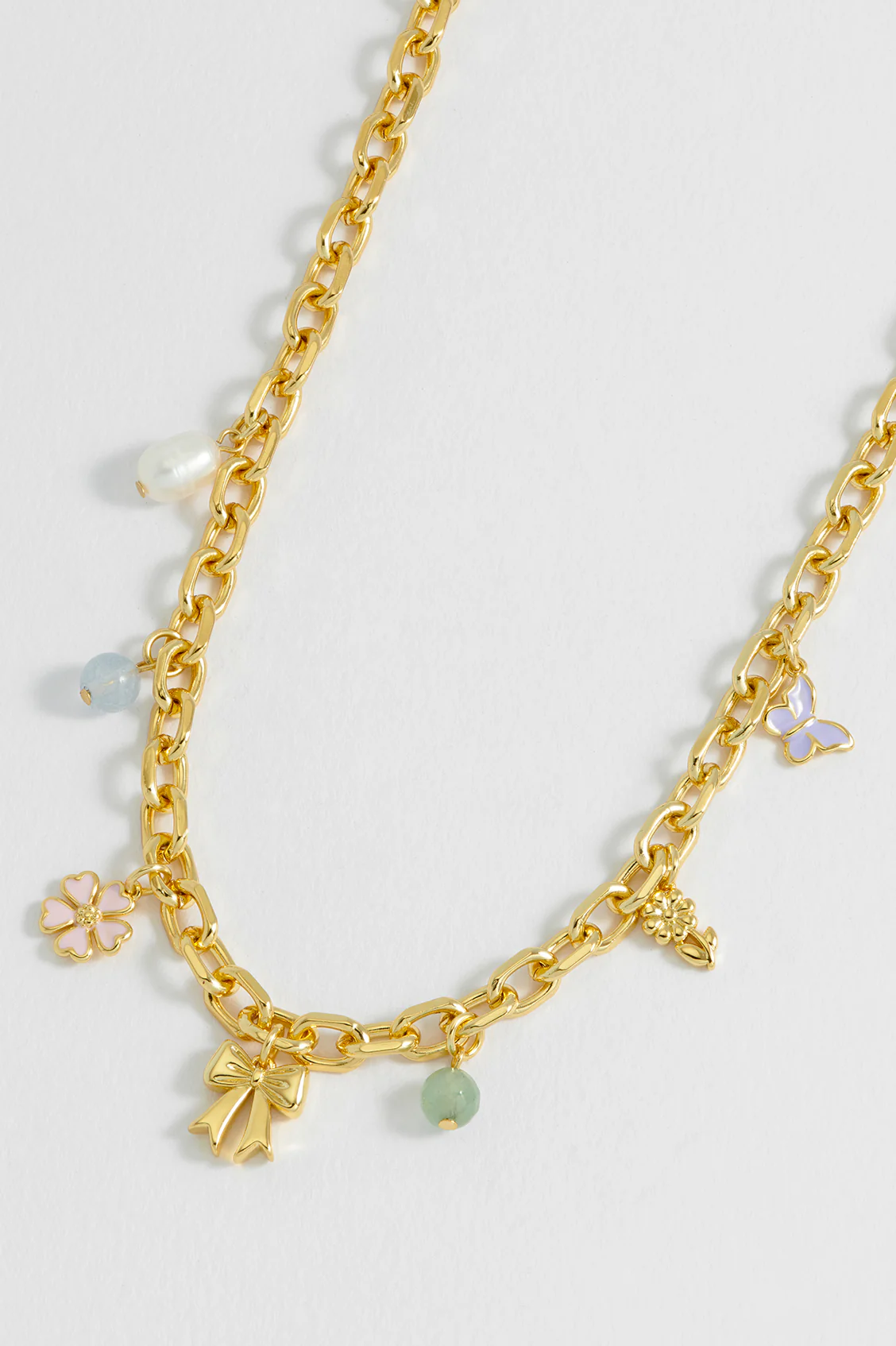 Pastel Charm T-Bar Necklace - Image 2