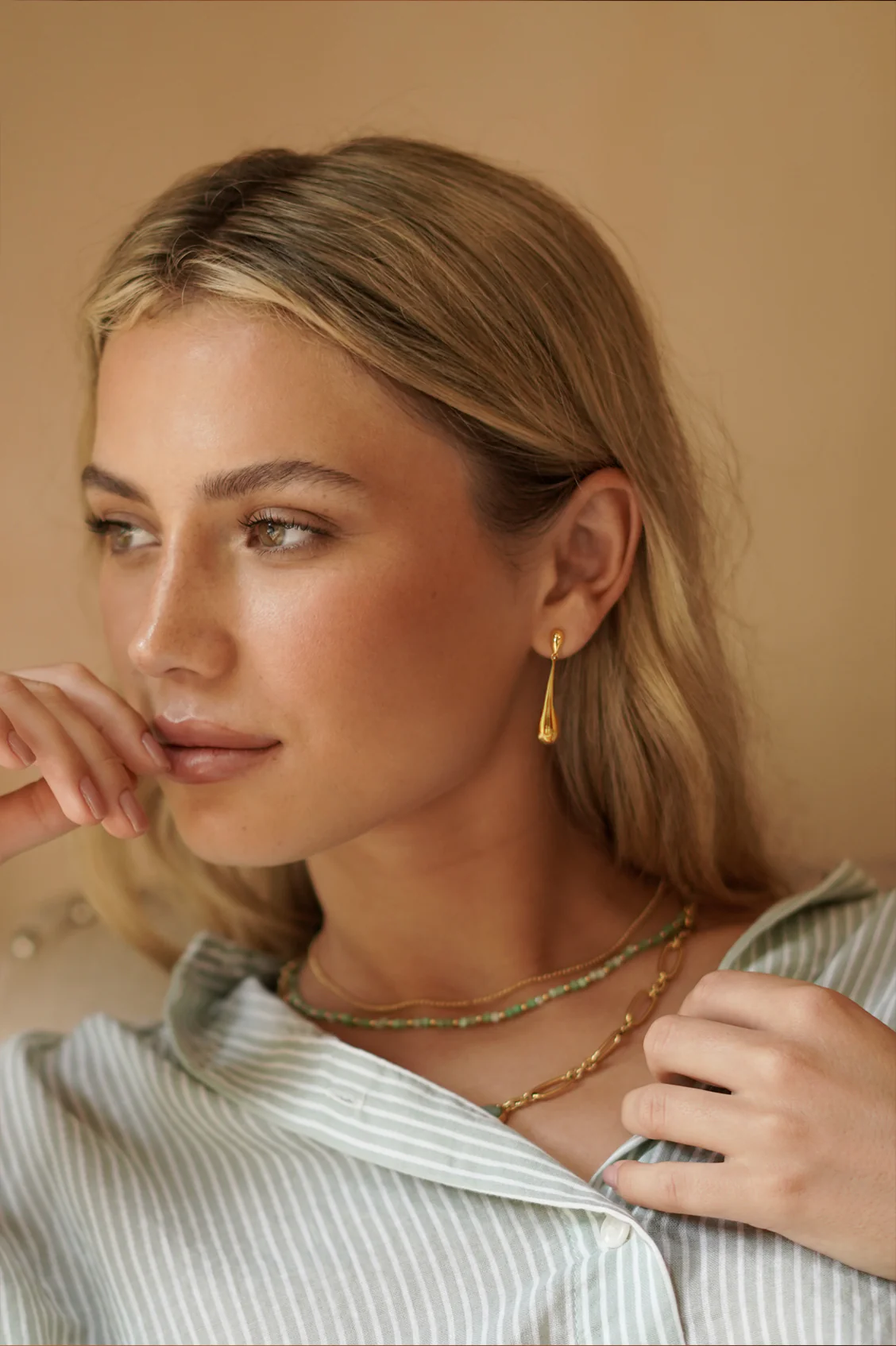 Teardrop Drop Earrings - Image 5