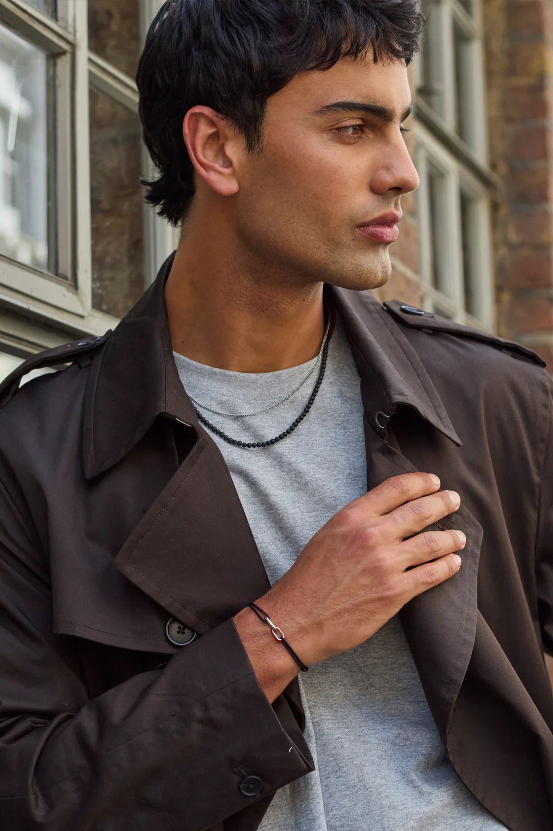 Men's Black Onyx Double Necklace - Image 2