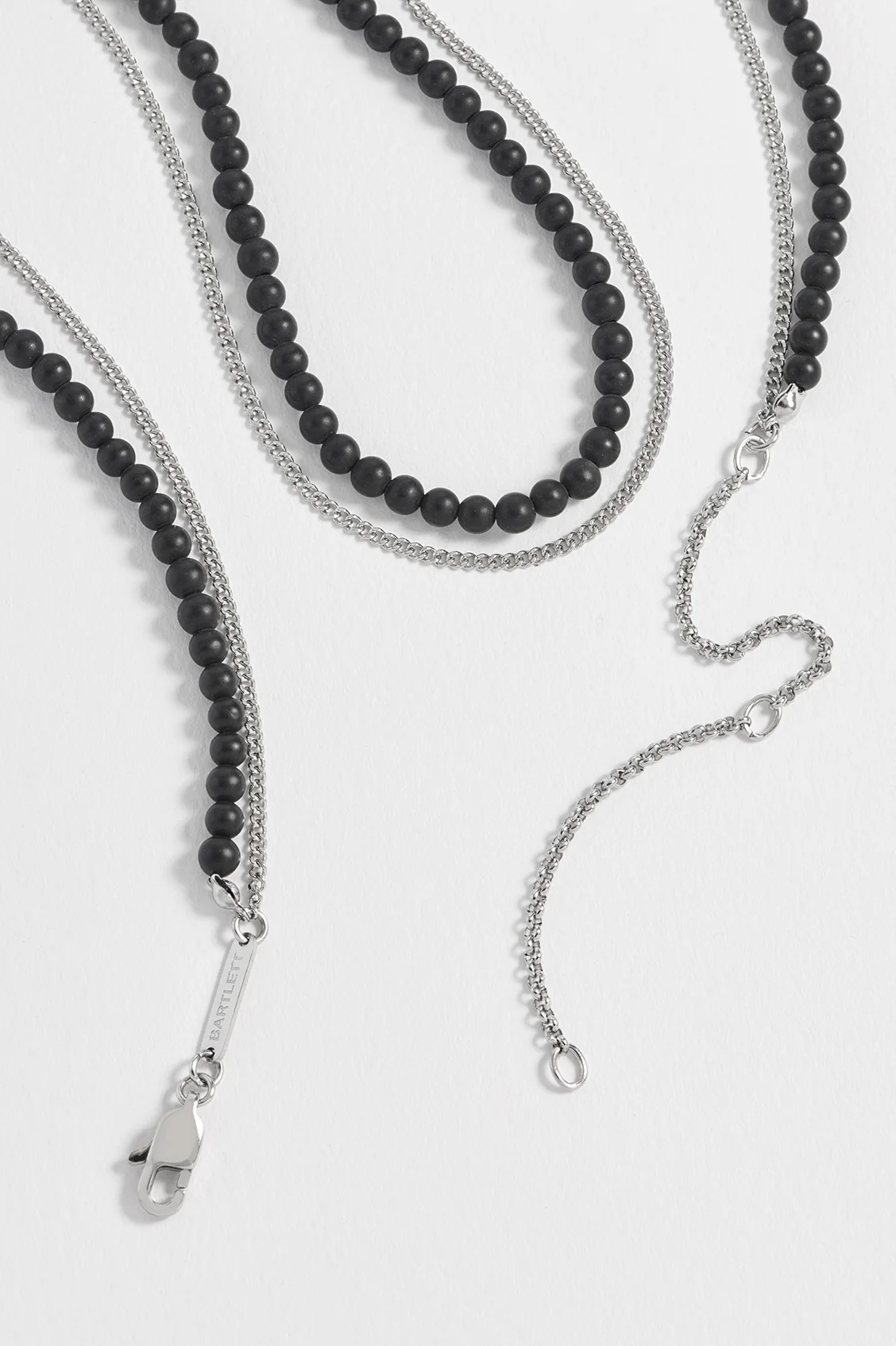 Men's Black Onyx Double Necklace - Image 4