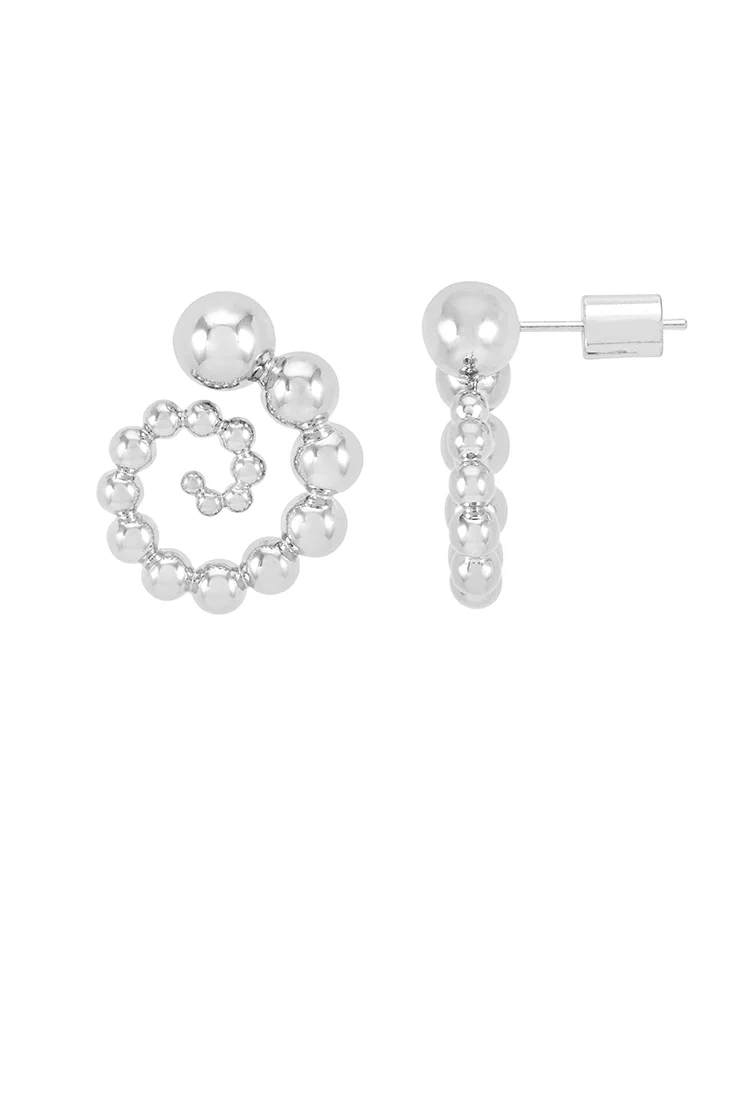 Beaded Swirl Earrings - Image 3