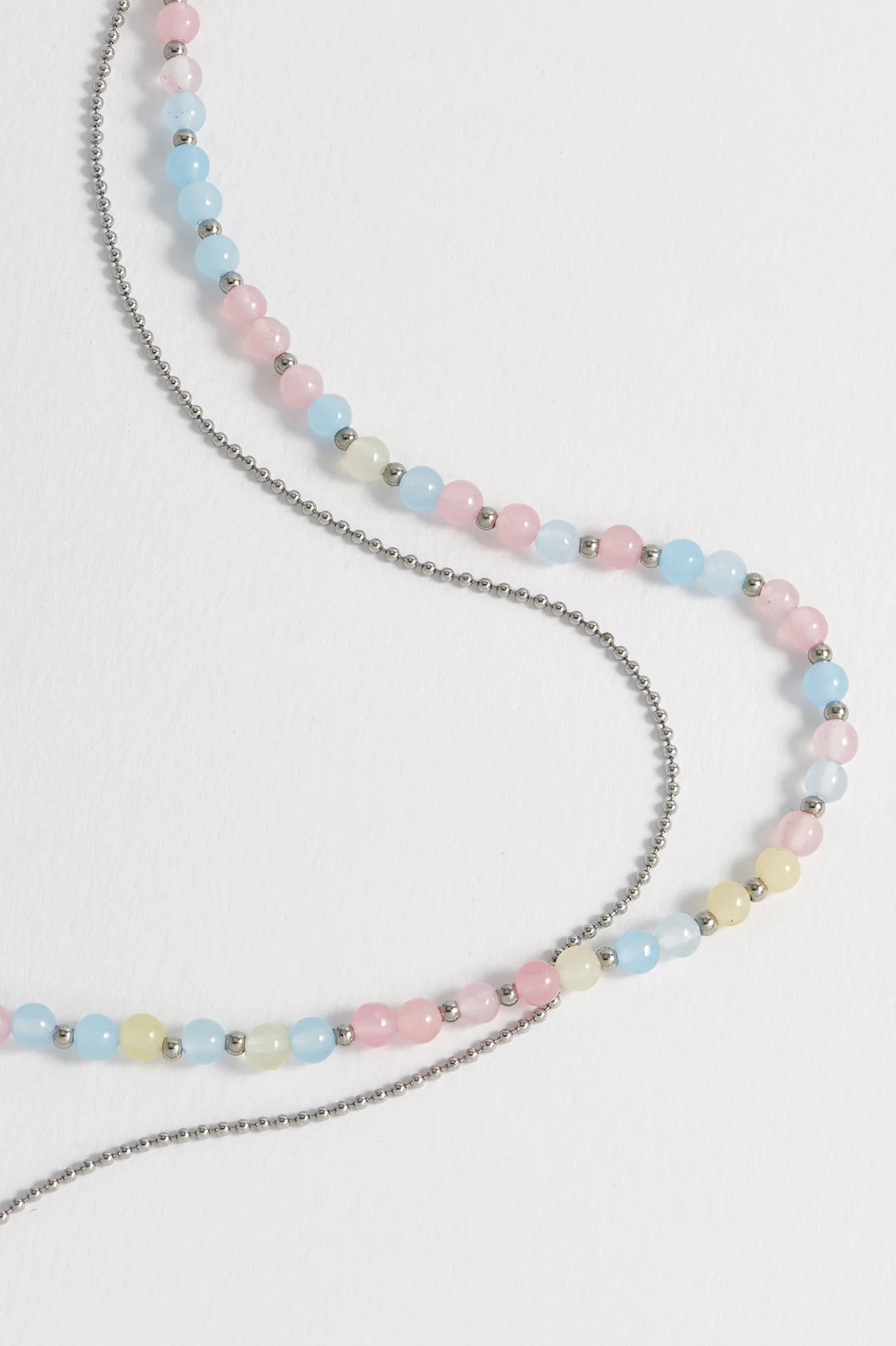 Pastel Multi Gemstone Double Necklace - Image 4