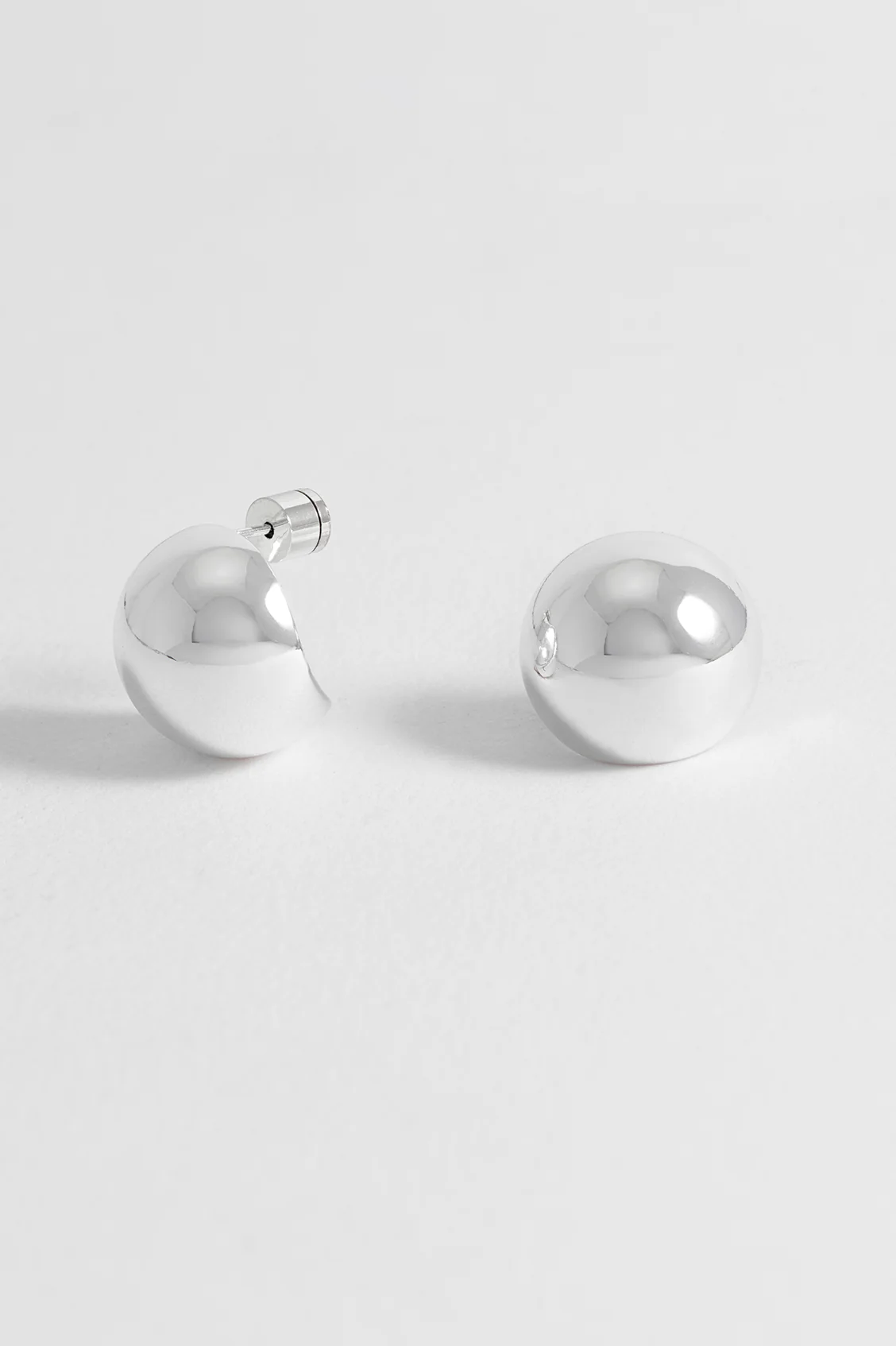 Oversized Sphere Stud Earrings - Image 4