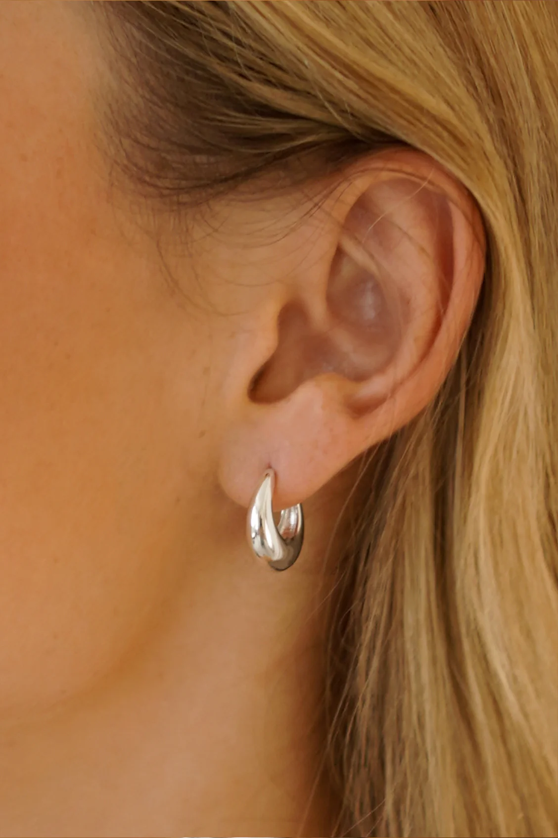 Oversized Teardrop Hoops - Image 2