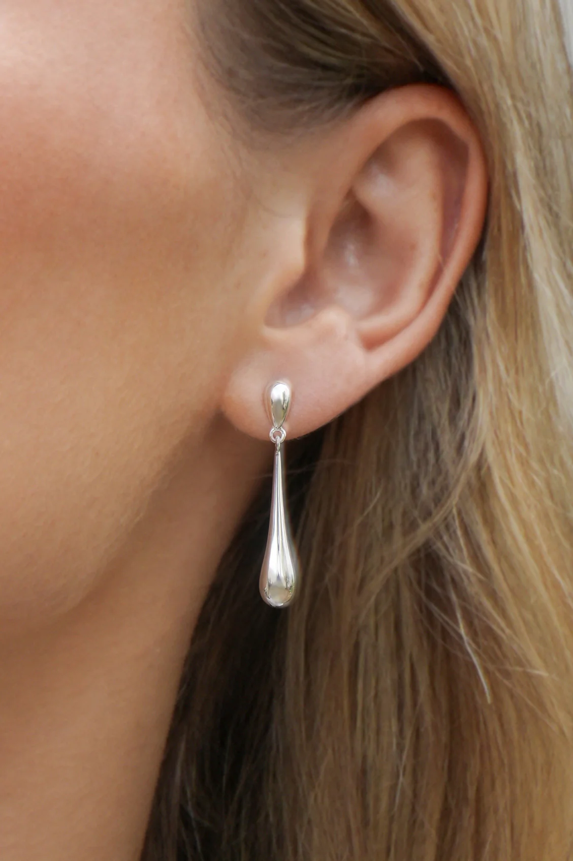 Teardrop Drop Earrings - Image 2