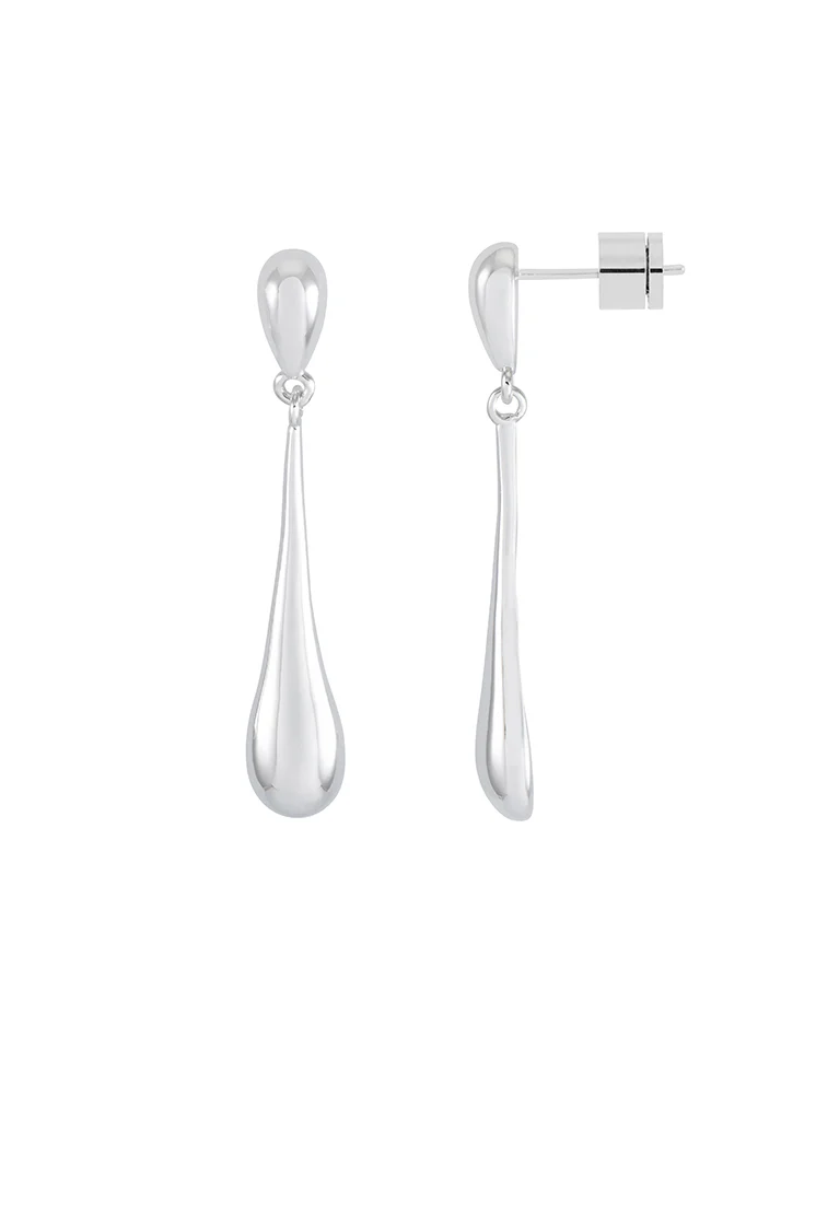 Teardrop Drop Earrings - Image 3