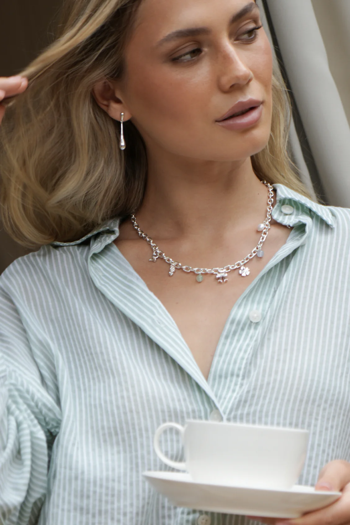 Teardrop Drop Earrings - Image 5