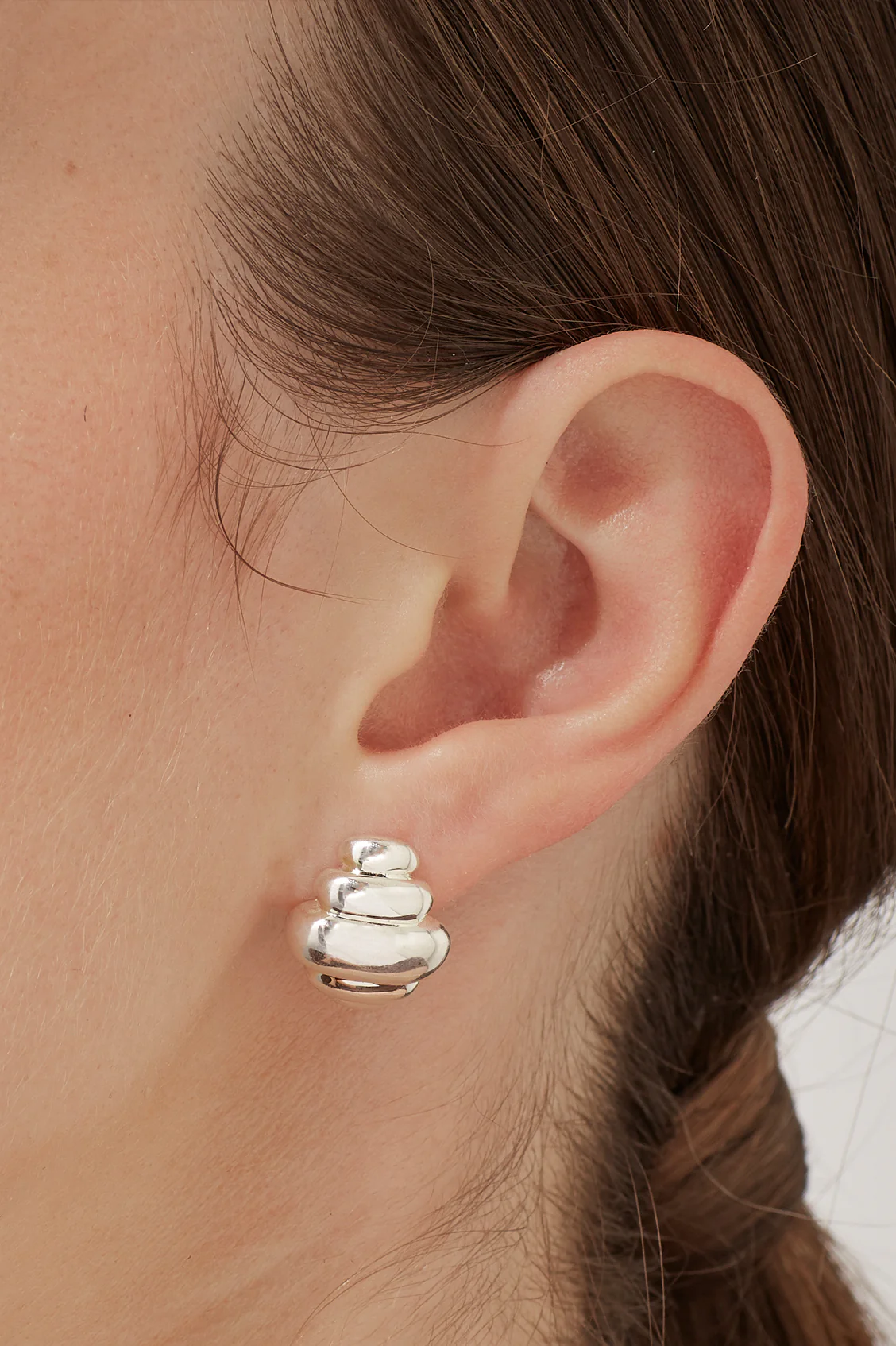 Graduating Sculptural Stud Earrings - Image 2