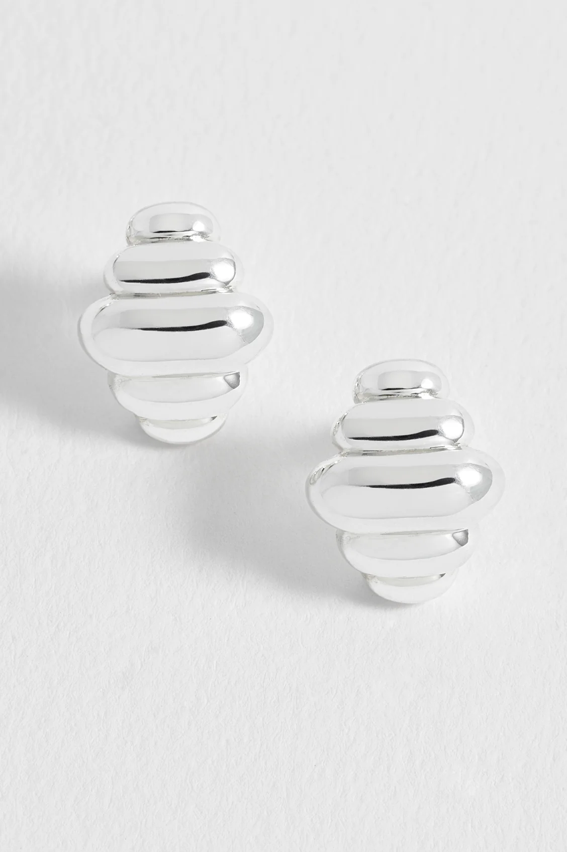 Graduating Sculptural Stud Earrings - Image 4
