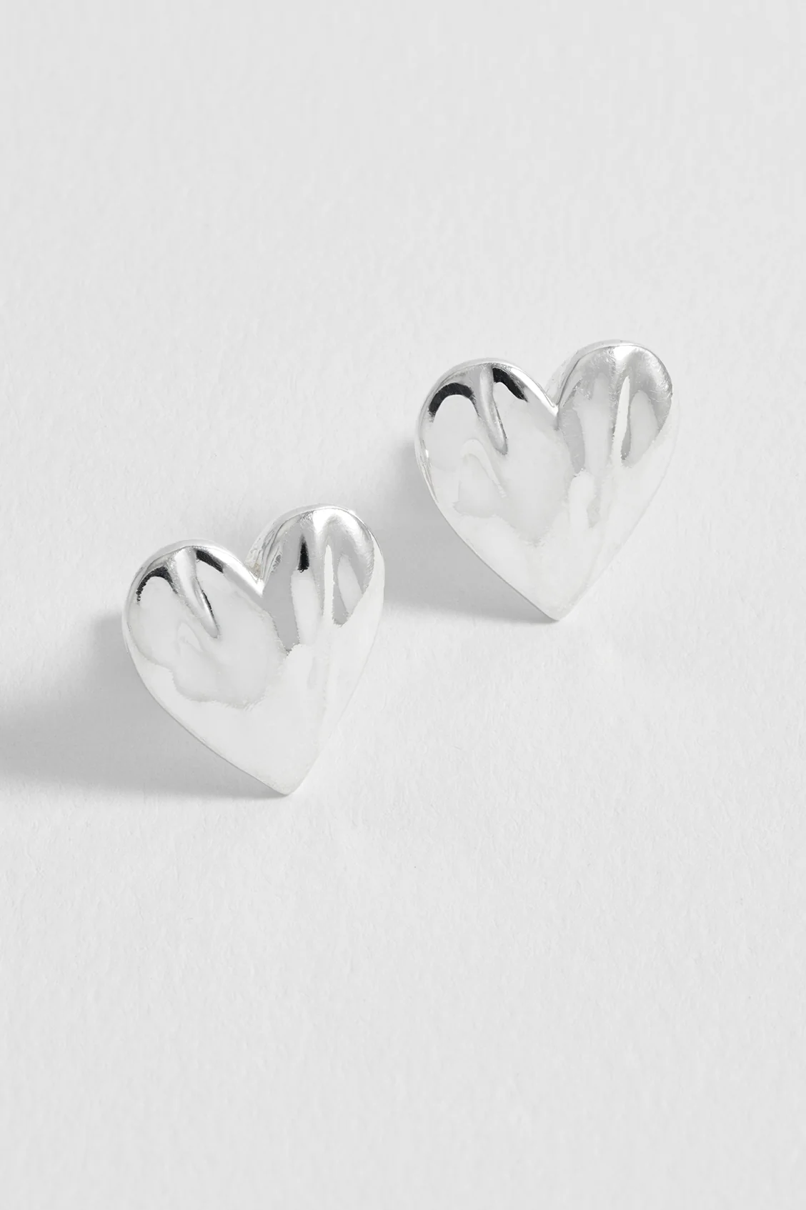 Molten Heart Stud Earrings - Image 4