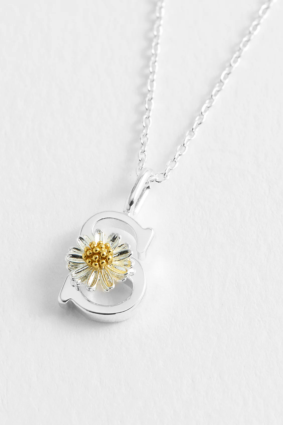 Wildflower Initial Pendant
