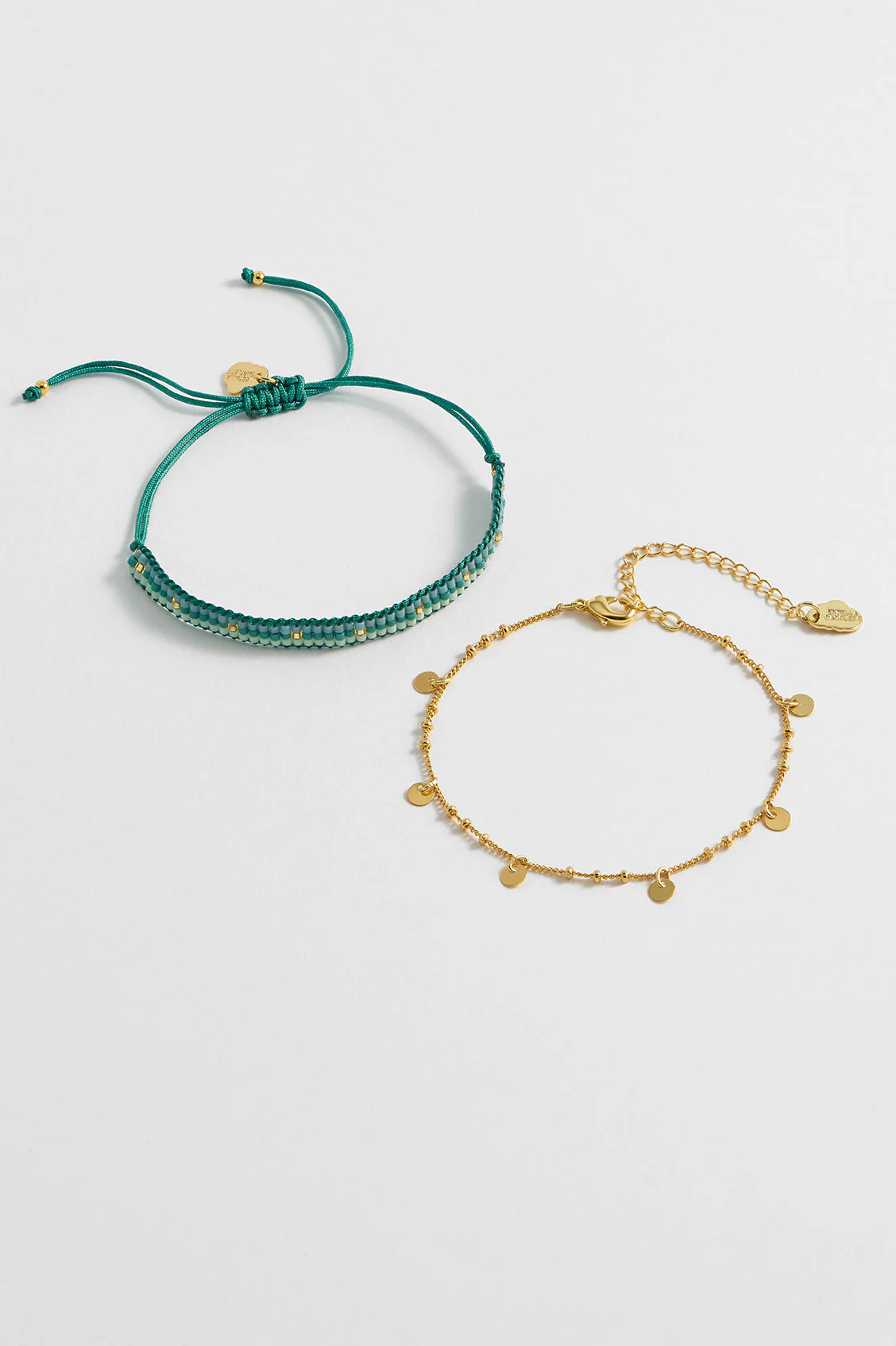 Woven Duo Beaded Charm Bracelets - Image 2